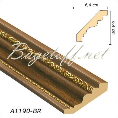 карниз арт-багет a1190-br